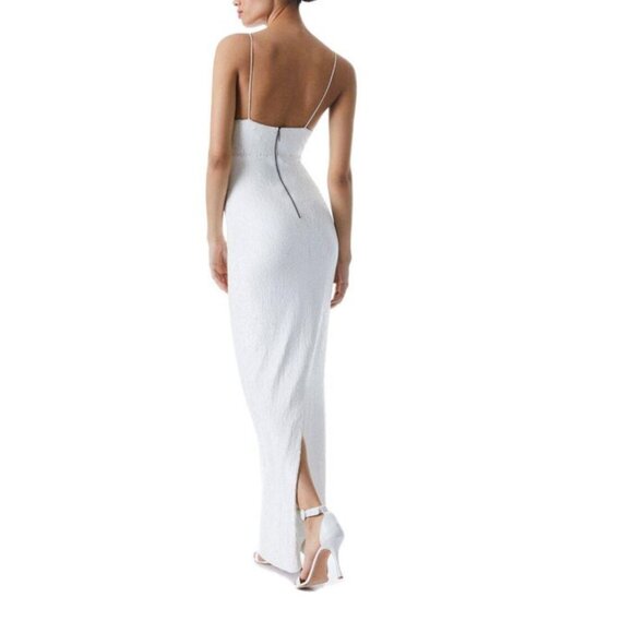 NWT! ALICE + OLIVIA Valli Fitted Cutout Cami Sequin Midi Dress Size 8 - Picture 2 of 8